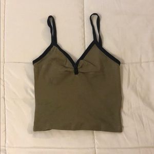 Forever 21 Olive Green Crop Top